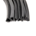 U Channel Rubber Seal Strip Edge Trim Door Edge Guard Weatherstrip Insulation 1M