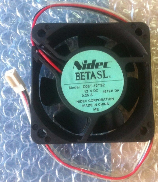 NIDEC 60*60*25mm DC 12V 0.25A D06T-12TS2 6CM 2 Wire Cooling Fan