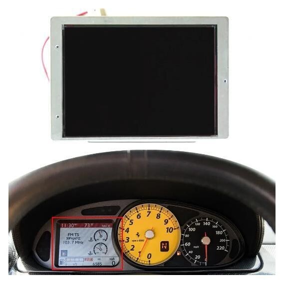 Display For Ferrari 599 GTB Fiorano, 599 GTO, 612 Scaglietti Instrument Clusters