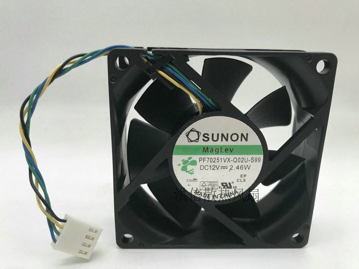 Sunon PF70251VX-Q02U-S99 DC12V 2.46W 7025 4-wire cooling fan