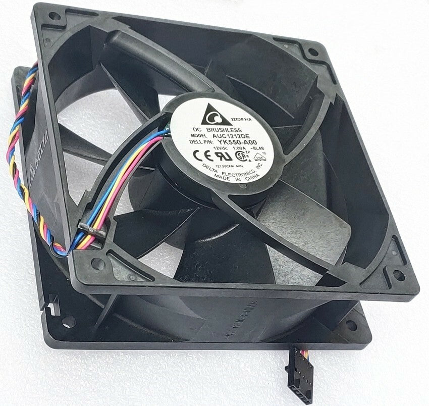 DELTA AUC1212DE 12V 1A 12038 4-Wire 5-Pin Ferver Cooling Fan DELL PN: YK550-A00