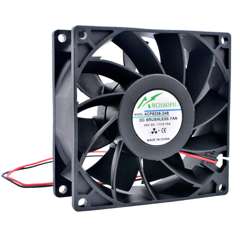 ACP9238-24B 92mm fan DC24V 0.75A 2 lines cooling fan for inverter power supply