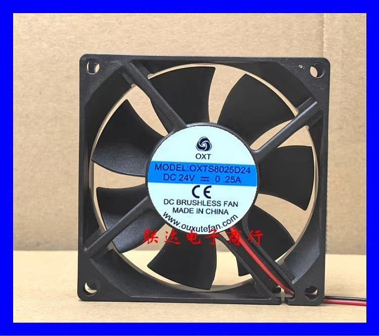 For Welding Machine Exhaust Fan Cooling Fan OXTS8025D24 8CM DC 24V 0.25A 8025