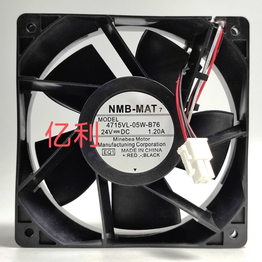 4715VL-05W-B76 EQ1 EQ2 EQ3 For NMB DC 24V 1.20A 120x120x38mm 4-wire Cooling Fan