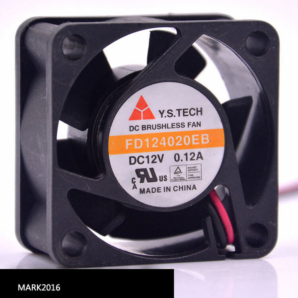 Y.s Tech fd124020eb DC12v 0.12A 2pin 40*40*20mm