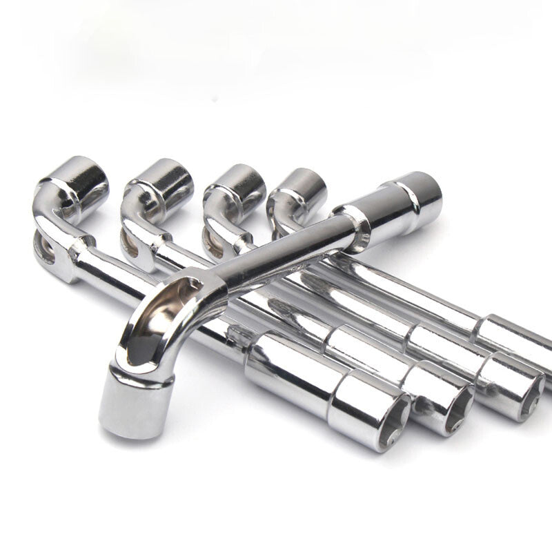 6/8/10/12/13/14mm Metric L Shaped Angled Open Hex 6 Point Socket Wrench Set