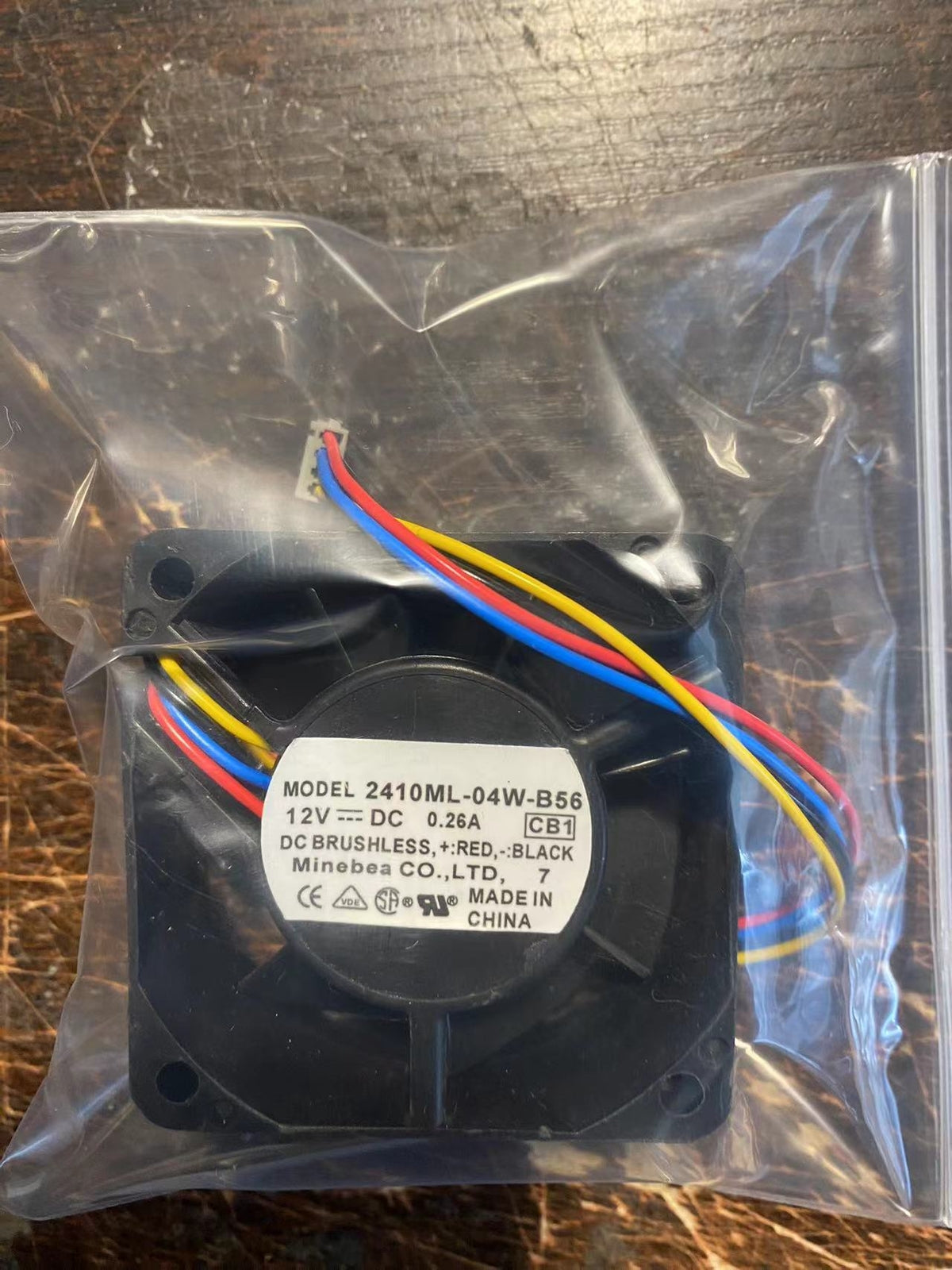 1PC NMB 2410ML-04W-B56 12V 0.26A 4pin 60*60*25MM CPU Power cooling fan