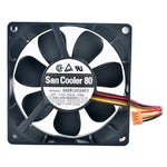 9A0812EG403 8cm 80mm 80x80x25mm DC12V 0.38A 4Pin Dual ball bearing cooling fan