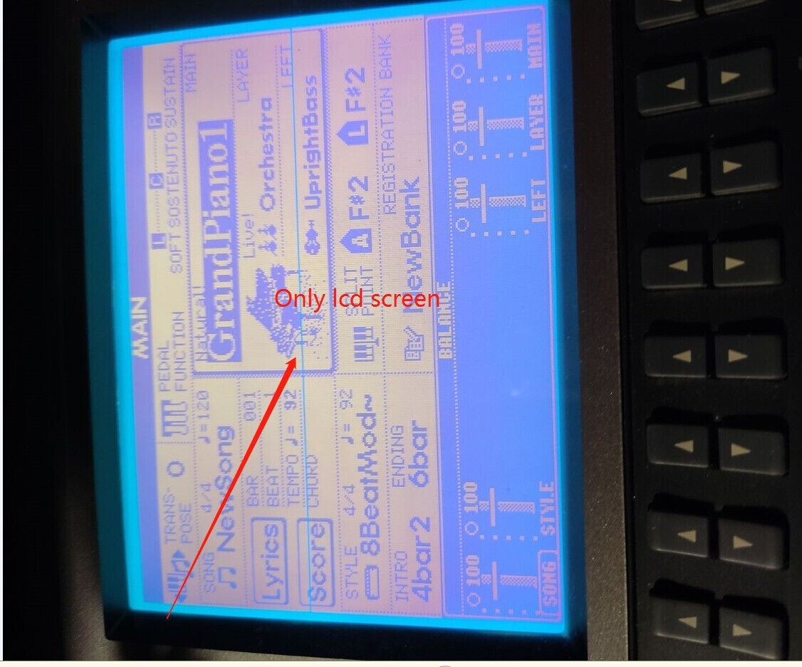 1 pcs Replacement LCD Fit For Yamaha Clavinova CVP-205 CVP-205M Repair Display