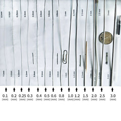 0.1mm - 3mm 304 Stainless steel bright wire single full-hard steel wire 1M / 5M