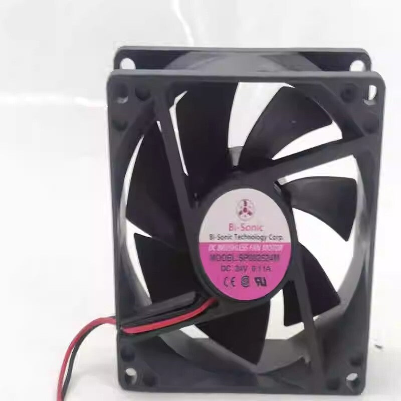 Bi-Sonic SP802524M 24V 0.11A 8CM 8025 2-Wire Inverter Cooling Fan