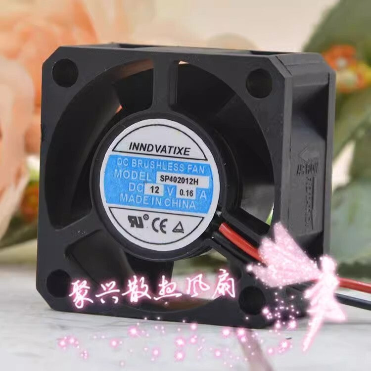 INNDVATIXE SP402012H DC12V 0.16A 4CM 4020 2-Wire Cooling Fan