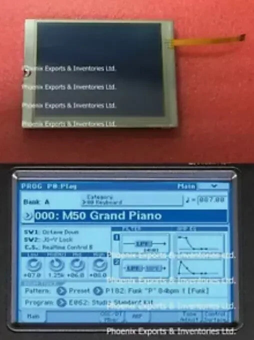 New LCD Screen +Touch Screen Digitizer For Korg PA500 M50 Display