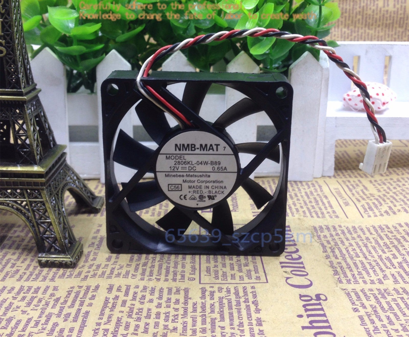 NMB 2806KL-04W-B89 12V 0.65A DC FAN 70 x 15mm 3Pin Case Cooling Fan