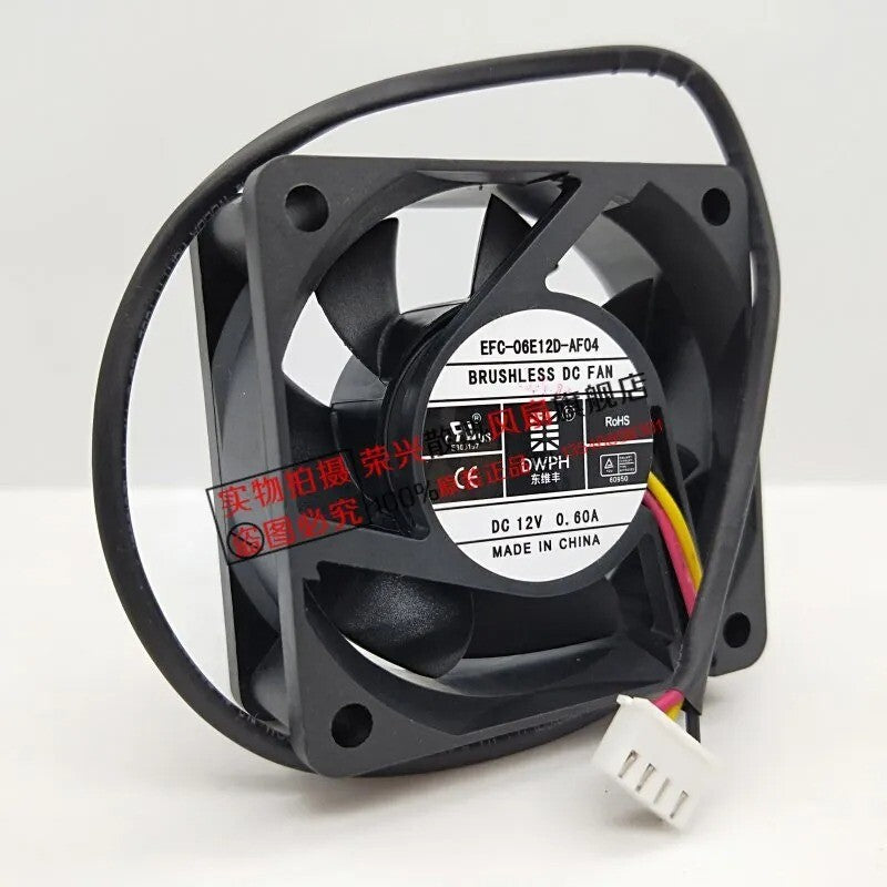 EFC-06E12D 12V 0.60A 60*25mm inverter uninterruptible power supply chassis fan