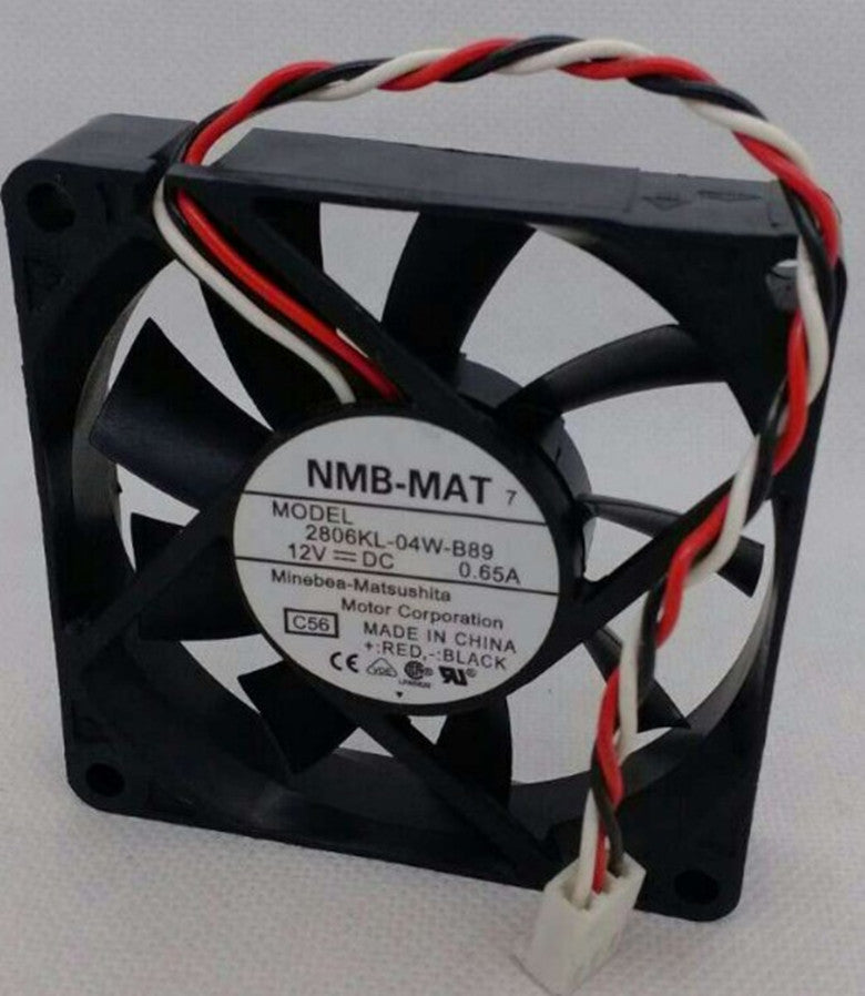 NMB 2806KL-04W-B89 12V 0.65A DC FAN 70 x 15mm 3Pin Case Cooling Fan