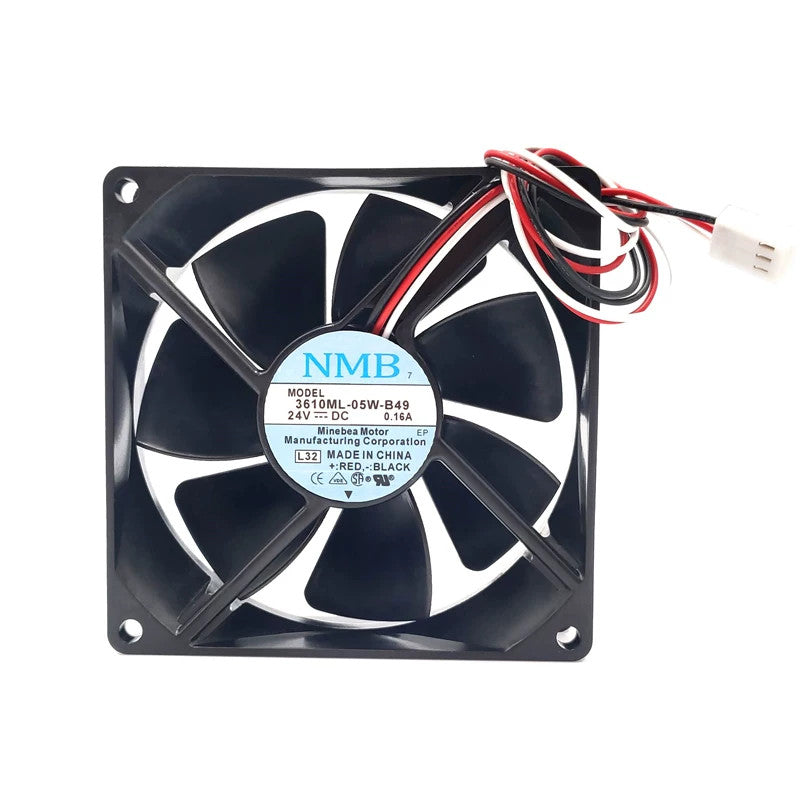 NMB 3610ML-05W-B49 DC24V 0.16A A90L-0001-0488 Cooling Fan Fit FANUC Servo 3 Pin