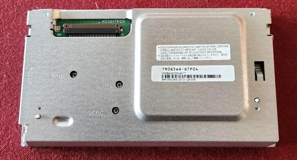 Brand New 6.5 inch TM065WA-67P04 LCD Screen Display Panel Repair Replacement