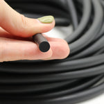 33ft Dia 5mm Solid NBR Sealing Strip Oil Resistance Nitrile Rubber Round Strip