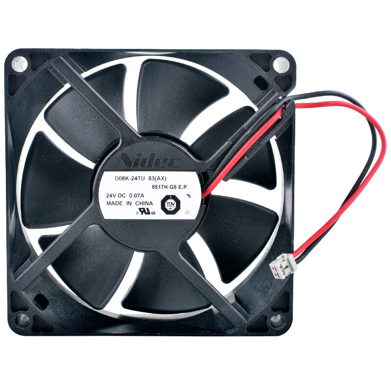 D08K-24TU 8cm 80mm DC24V 0.07A 2pin cooling fan for frequency converter
