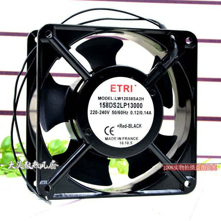 1PC ETRI LW12038SA2H 158DS2LP13000 220-240V 0.12/0.14A 12CM cooling fan