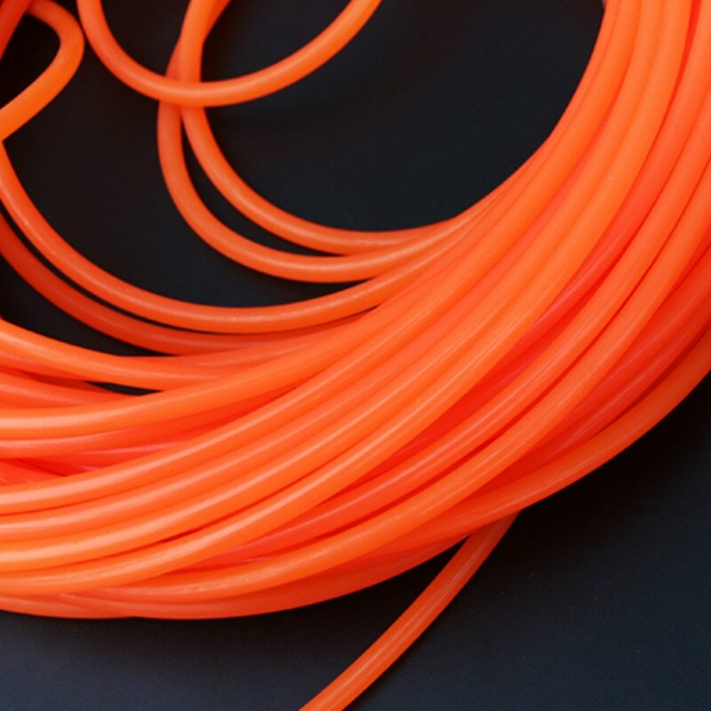 2mm-15mm Dia Orange Urethane Round Belting PU Transmission Belt Polyurethane 5M