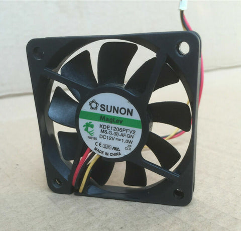 1pc KDE1206PFV2 6010 6cm 12V 1.0W 3-pin speed CPU magnetic suspension fan