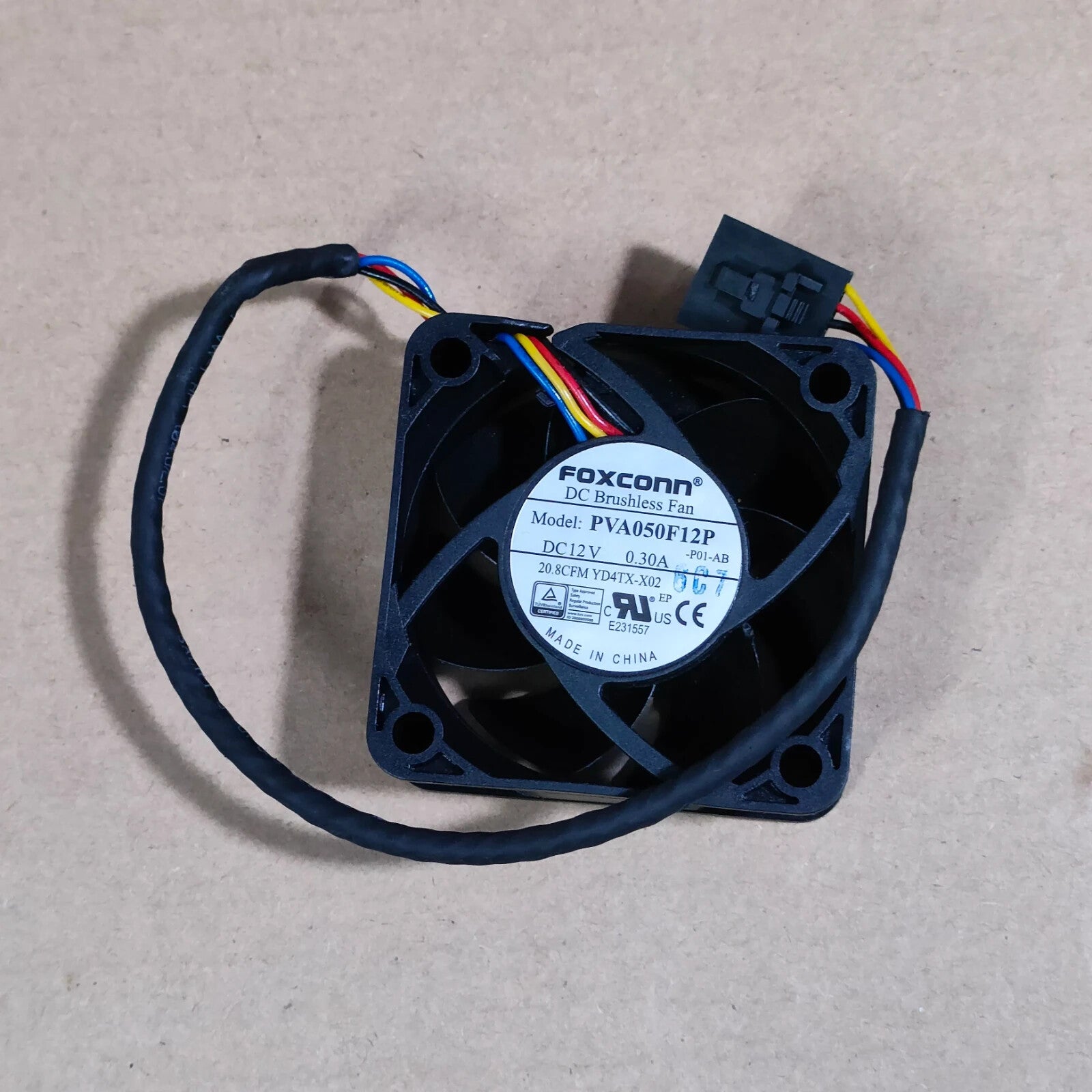 Foxconn PVA050F12P DC12V 0.30A 5020 5CM 4-Wire Cooling Fan