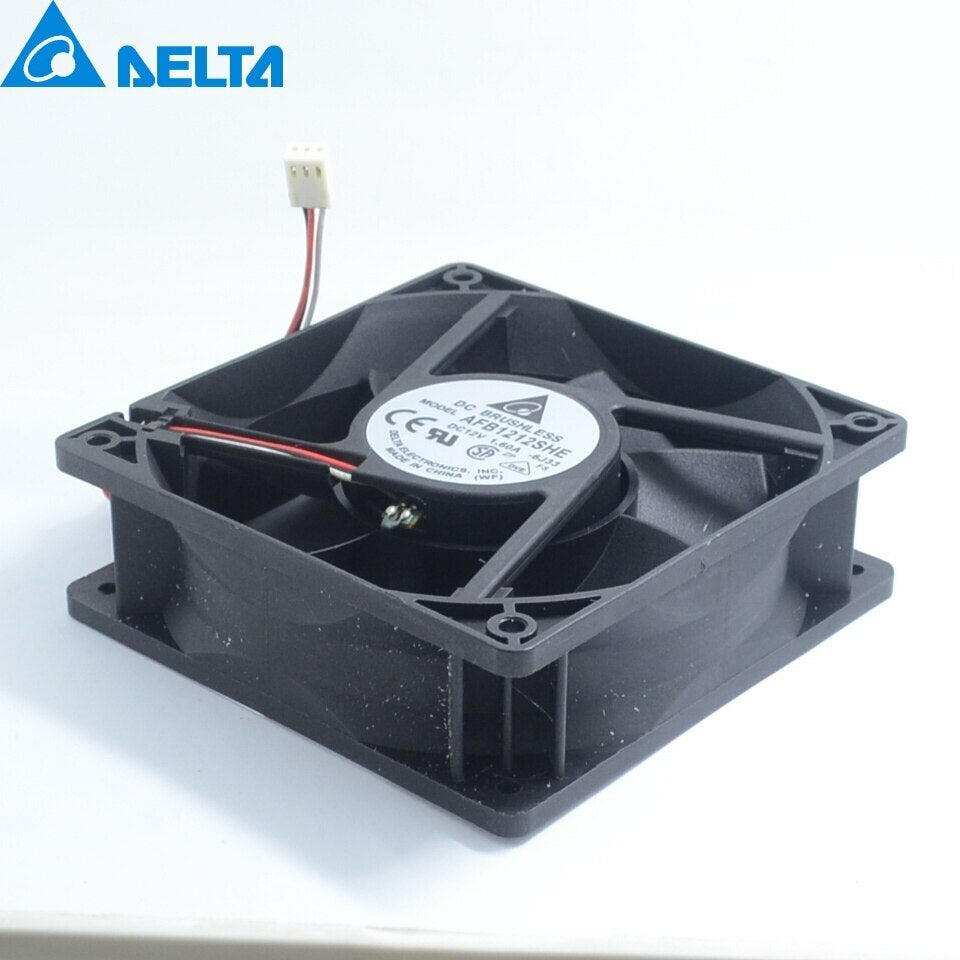 AFB1212SHE 120mm 1.60a 12v quiet double ball temperature control cooling fan