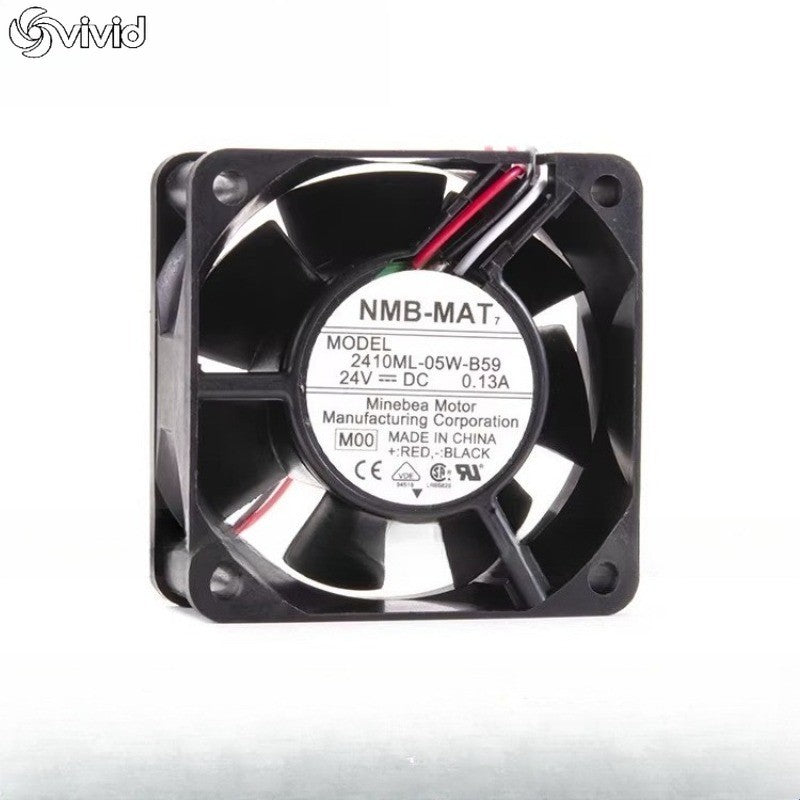NMB-MAT7 2410ML-05W-B59 24V 0.13A 6cm 3-wire Inverter Fan