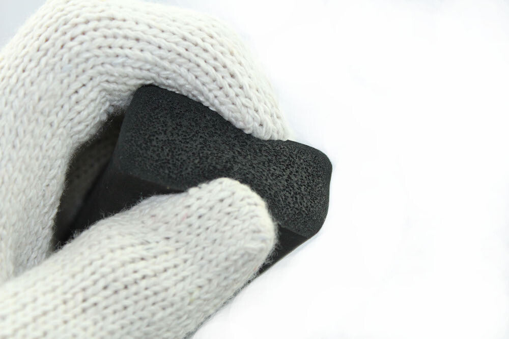 Cabinet Door Window Flat Rubber Foam Bar Seal Strip Foam Weatherstrip 1M 3.2FT