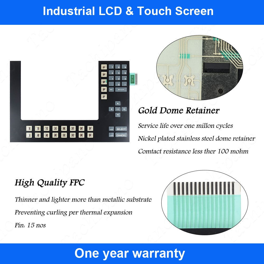 2711E-K14C6 Membrane Switch for 2711EK14C6 PanelView 1400E