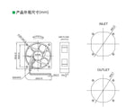 MF60202V3-1000C-A99 For Sunon 6020 24V 6cm Ultra-Quiet Cooling Fan