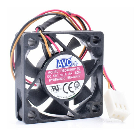 AVC DS04010R12U 4010 4CM 40mm fan 12V 0.14A 3pin cooling fan