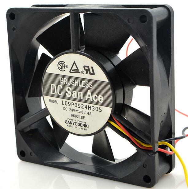SANYO L09P0924H305 24V 0.14A 9025 9CM 3 wire cooling fan