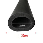 Waterproof Pipe EPDM Rubber Foam Sponge Seal Strip Round Dia.3mm 4mm 6mm-20mm