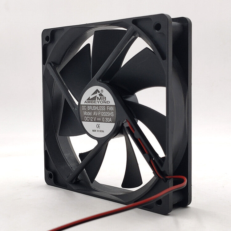 AMBEYOND DC12V0.30A AV-F12025HS 12 cm 4-inch chassis power cooling fan