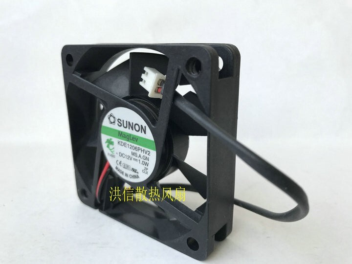 SUNON 6015 KDE1206PHV2 DC12V 1.0W 60MM Maglev Quiet Fan 2pin