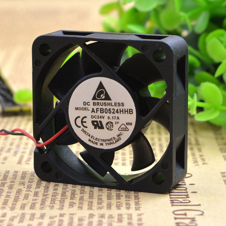 Free Shipping Delta AFB0524HHB 5cm 50mm 24V 0.17A dual ball bearing fan server