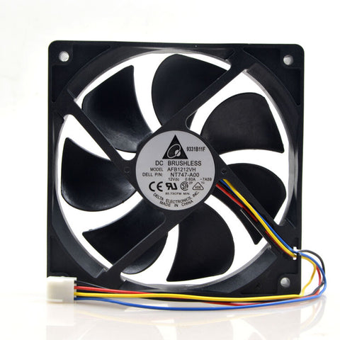 Delta AFB1212VH PWM 12025 12V 0.60A 12CM 4PIN cooling fan 120*120*25mm