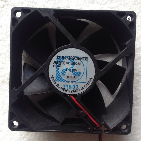 RUILIAN SCIENCE 8cm RDL8025S fan 12V 0.08A 80*80*25mm 2pin
