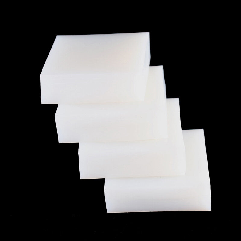 White Silicone Rubber Sheet Pad 50x50mm 100x100 200x200 300X300mm Thick 5mm~50mm