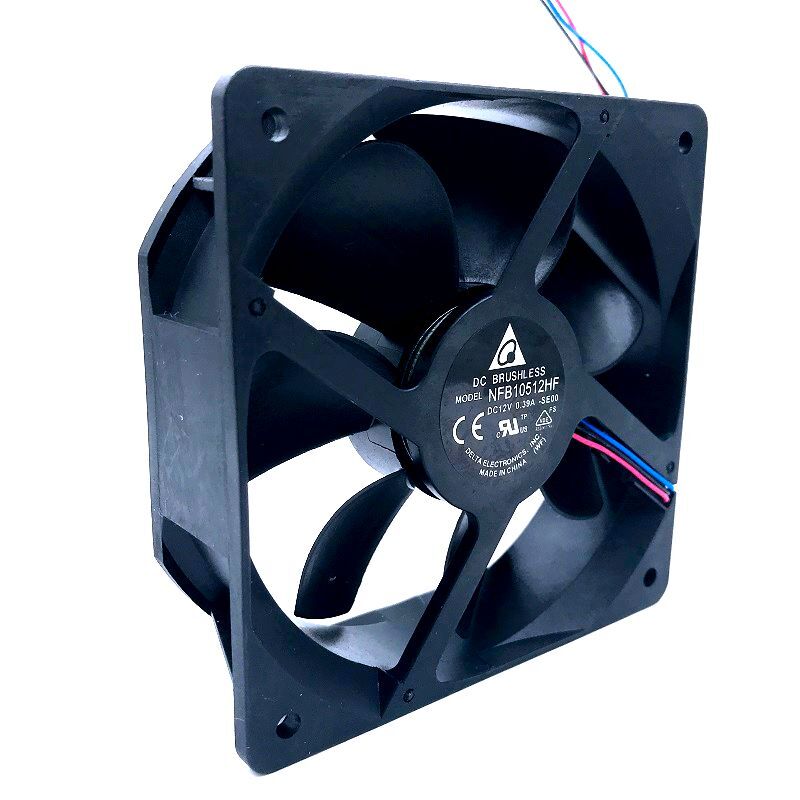 Cooling fan for Delta NFB10512HF -7F03 DC 12V 0.39A 3-pin 70mm 105x105x32mm