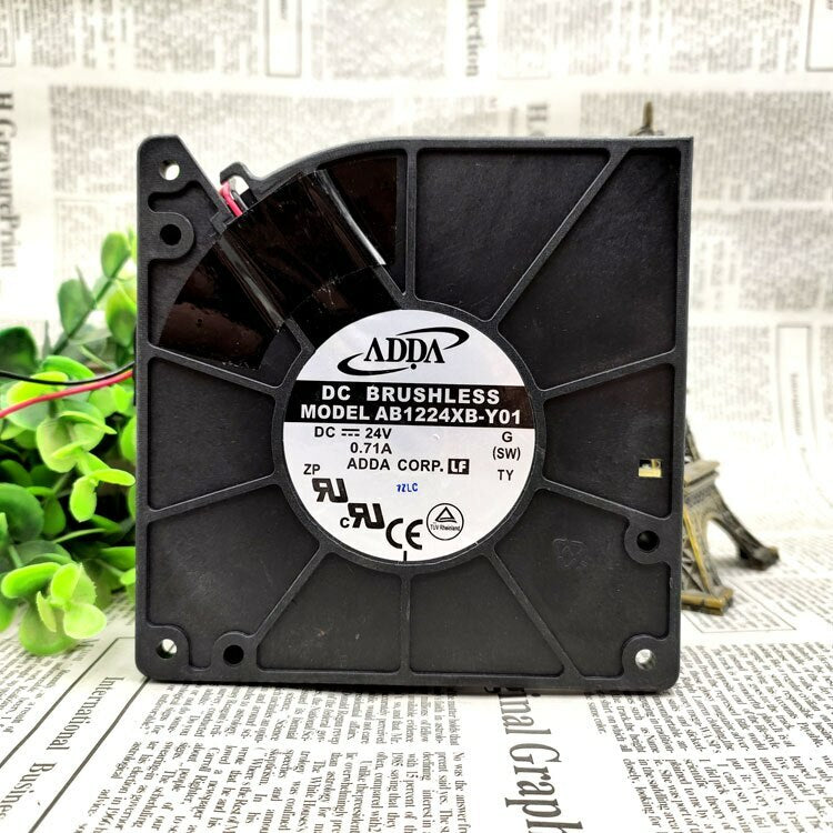 ADDA AB1224XB-Y01 0.70A 24 V 12032 LARGE AIR VOLUME TURBINE BLOWER COOLING FAN
