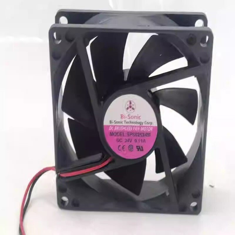 Bi-Sonic SP802524M 24V 0.11A 8CM 8025 2-Wire Inverter Cooling Fan