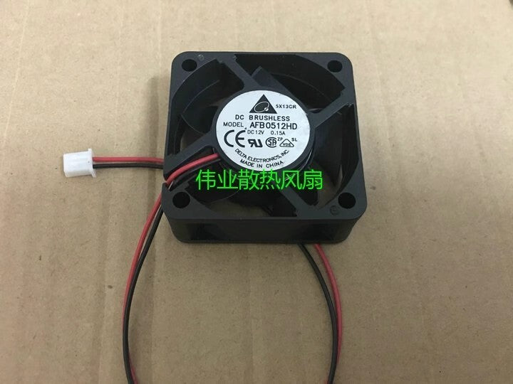 DELTA AFB0512HD 12V 0.15A 5020 5CM 2-Wire Cooling Fan