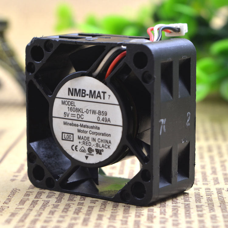 1pc NMB 1608KL-01W-B59 fan 4020 5V 0.49A 3pin