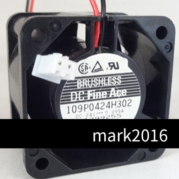 109P0424H302 4028 4cm 40*40*28MM DC 24V 0.095A 2 Wires For Inverter Cooling Fan