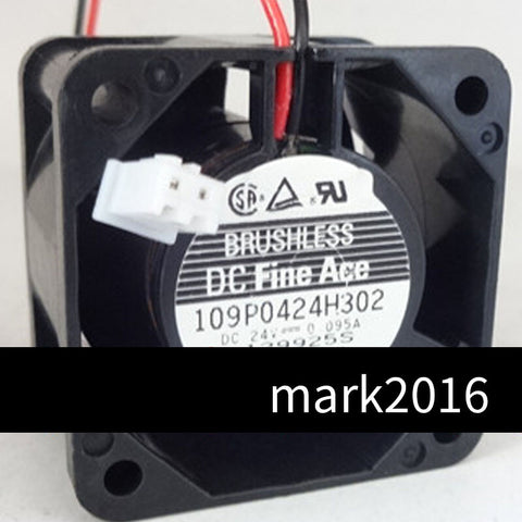 109P0424H302 4028 4cm 40*40*28MM DC 24V 0.095A 2 Wires For Inverter Cooling Fan