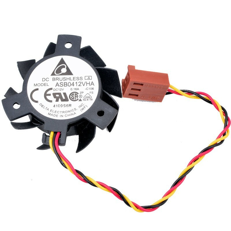 DELTA ASB0412VHA 12v 0.16A Graphics card cooling fan 3Pin For Dell 360 2320